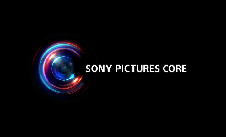 Logotipo de Sony Pictures Core en un fondo negro